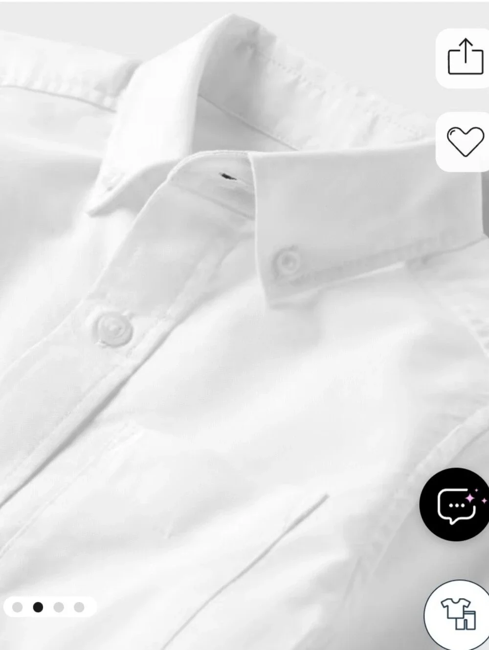 The Children's Place Boy's White Oxford Short-Sleeve Button Down Shirt 16